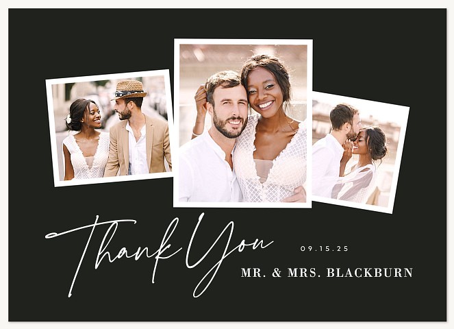 Modern Script Thank You Cards 