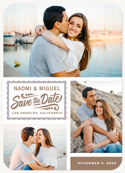 Vintage Label Save the Date Cards