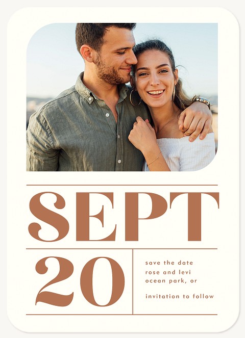 Window Pane Save the Date Cards