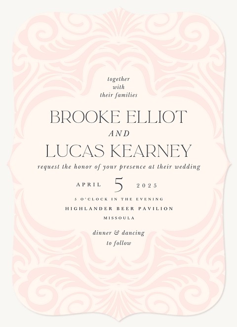 Brocade Wedding Invitations