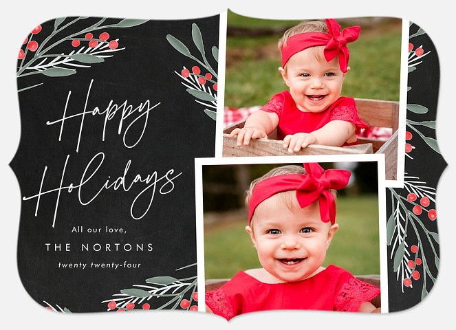 Chalk Art Holiday Photo Cards