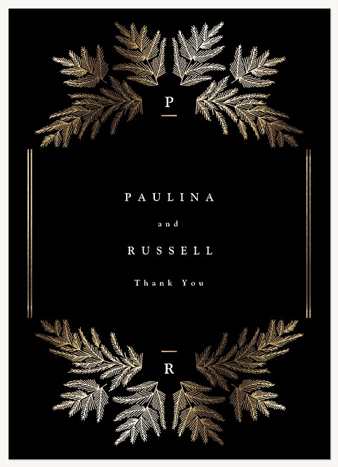 Elegant Branches Thank You Cards 