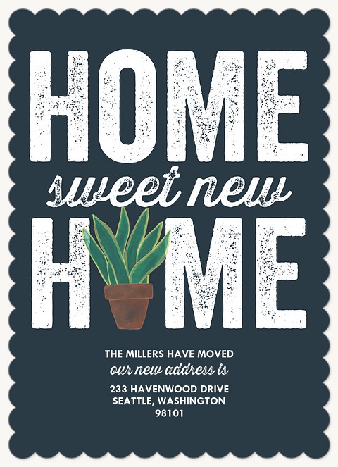 Sweet New Home Moving Announcements