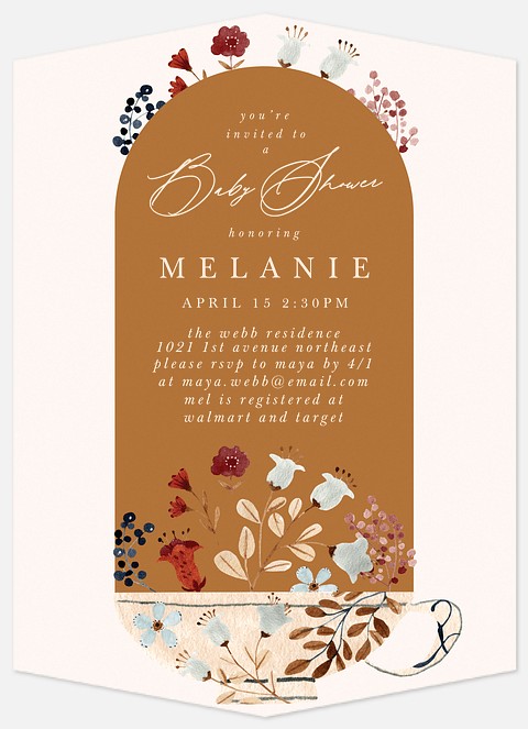 High Tea Happiness Baby Shower Invitations