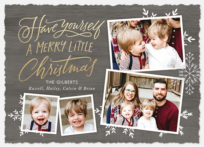 Woodland Snow Holiday Photo Cards