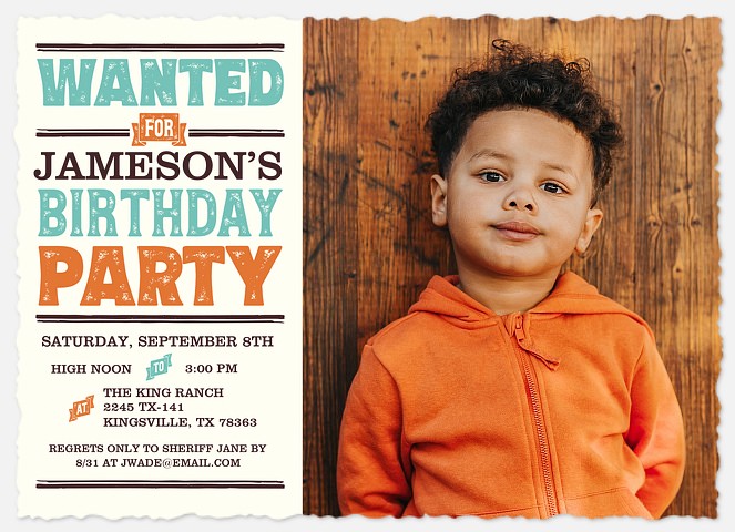 Old West Kids' Birthday Invitations