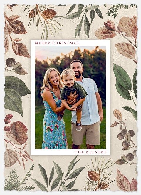 Winter Botanicals Holiday Photo Cards