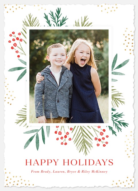 Festive Framing Holiday Photo Cards