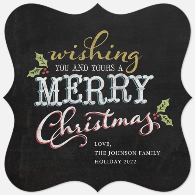 Classic Wishes Holiday Photo Cards