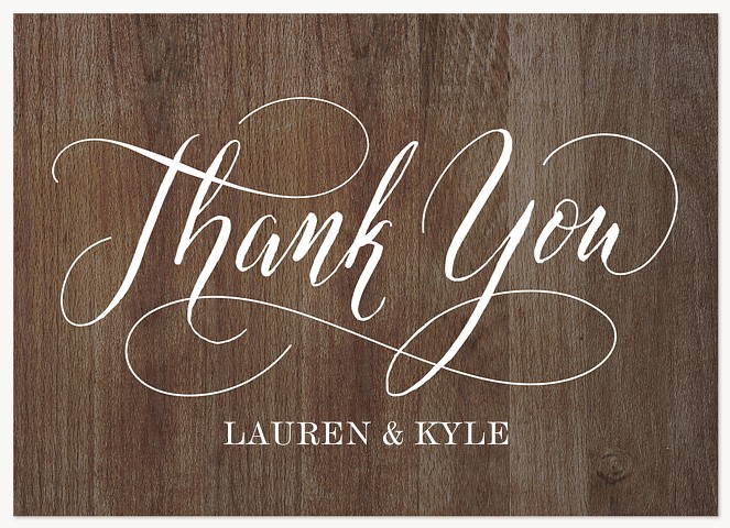 Rustic Chic Thank You Cards 