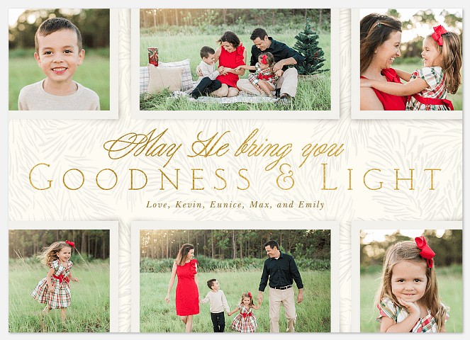 Goodness and Light Holiday Photo Cards