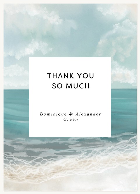 Beach Breeze Thank You Cards 