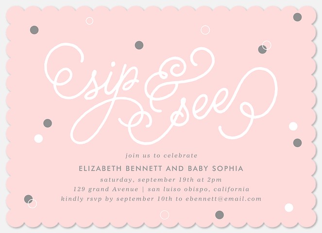 Bubbly Baby Baby Shower Invitations