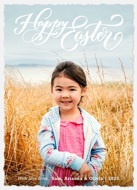 Springtime Greeting Easter Photo Cards
