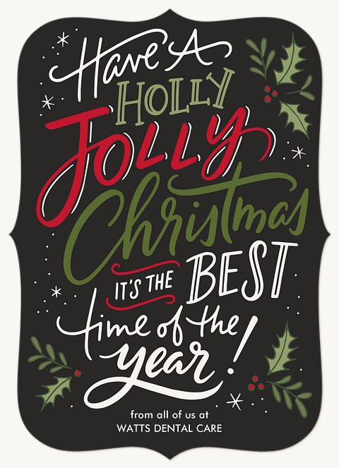 Jolly Greetings Business Holiday Cards