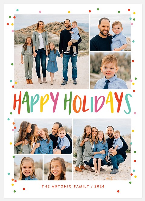 Colorful Magic Holiday Photo Cards