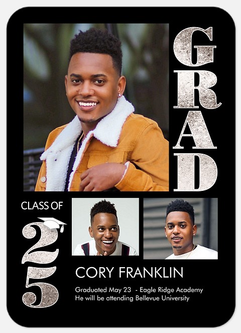 Big Bold Grad Graduation Cards
