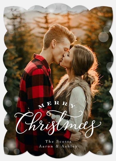 Bokeh Lights Holiday Photo Cards
