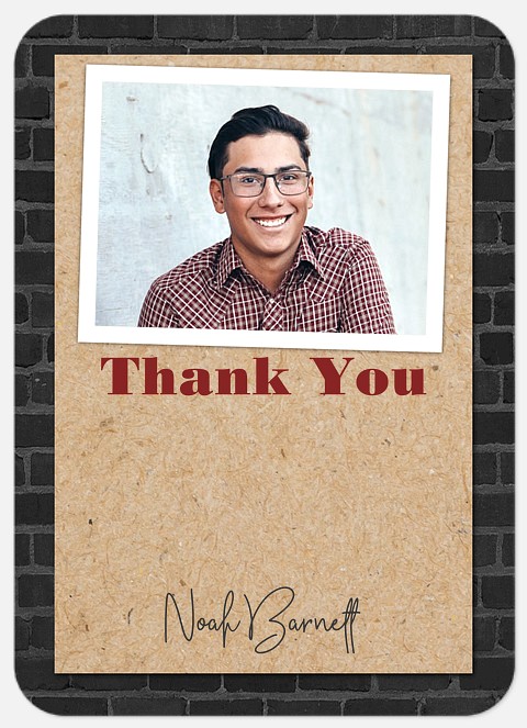 Distinguished Brickwork Thank You Cards 