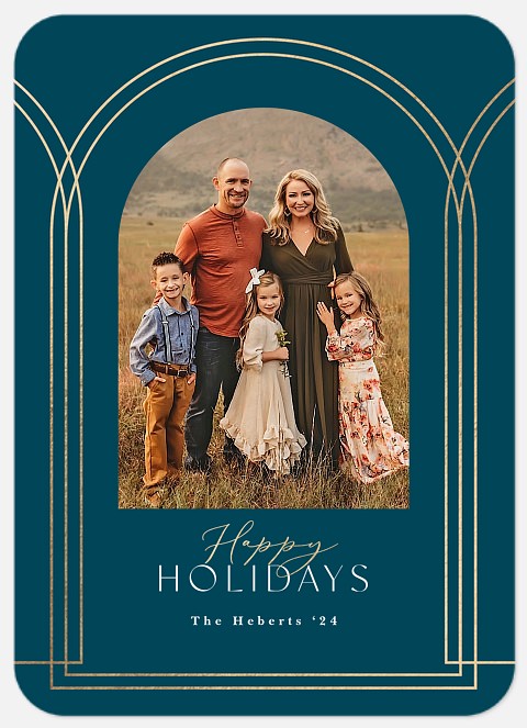 Elegant Arcade Holiday Photo Cards