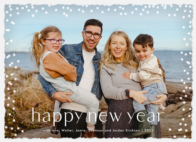 Joyful Lights New Years Photo Cards
