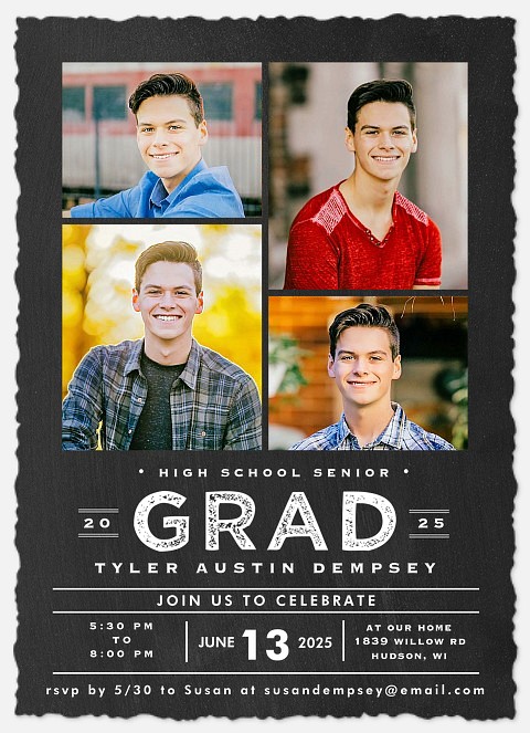 Slate Billboard Graduation Cards