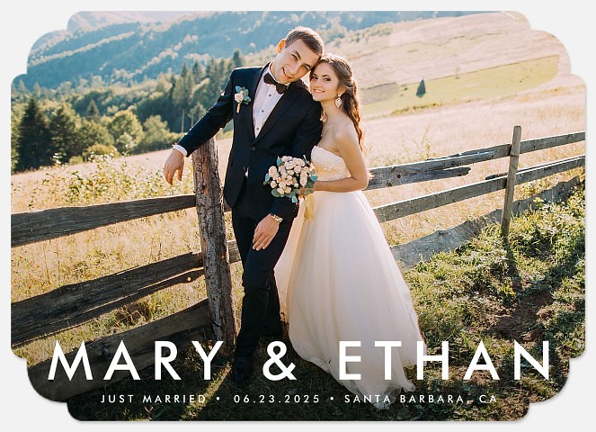 Beautiful Beginning Wedding Announcements