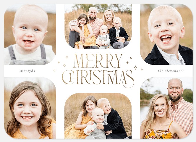 Mod Sparkle Photo Christmas Cards