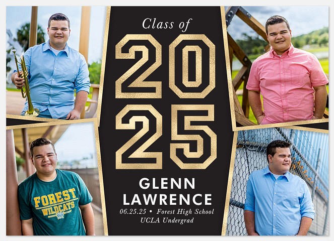 Bold and Golden Graduation Cards