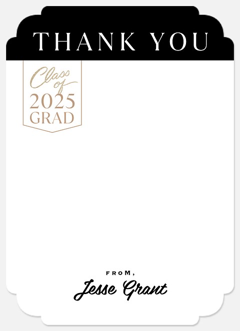 Bold Banner Thank You Cards 
