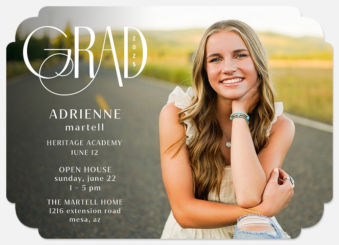 Fancy Flourish Graduation Cards