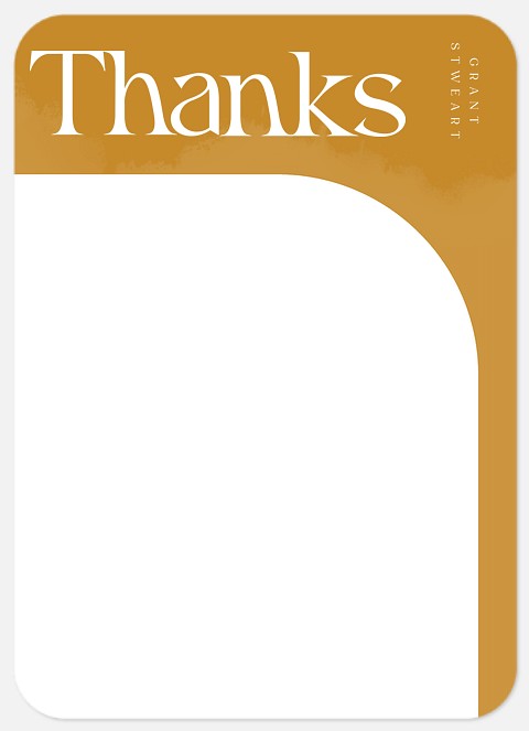 Graphic Thanks Thank You Cards 