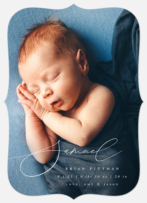 Most Chic Baby Birth Announcements