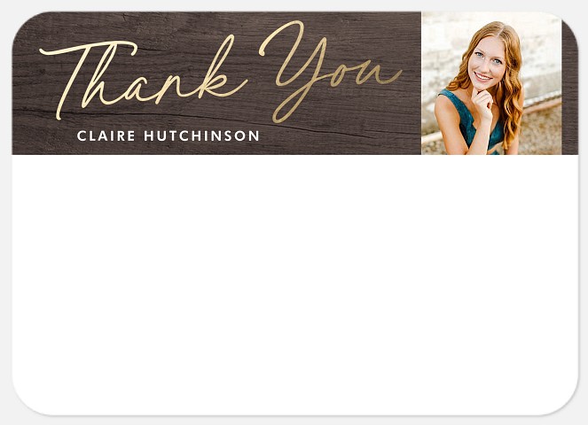 Walnut Thank You Thank You Cards 