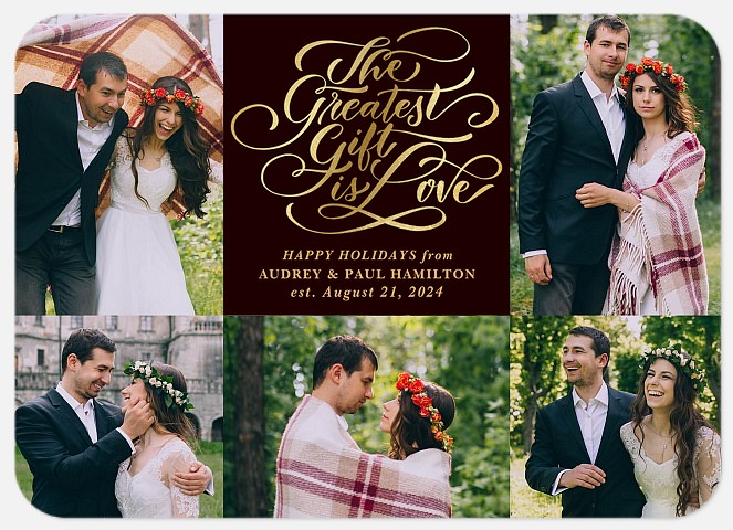 Gift of Love Holiday Photo Cards