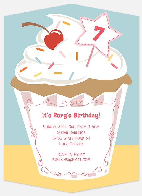 With Sprinkles Kids' Birthday Invitations