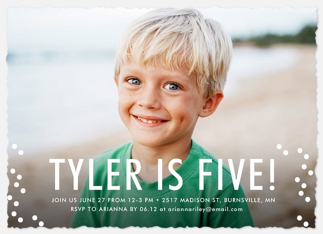 Bold Celebration Boy Birthday Invitations