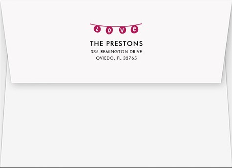  Lovely Banner Return Address Envelopes