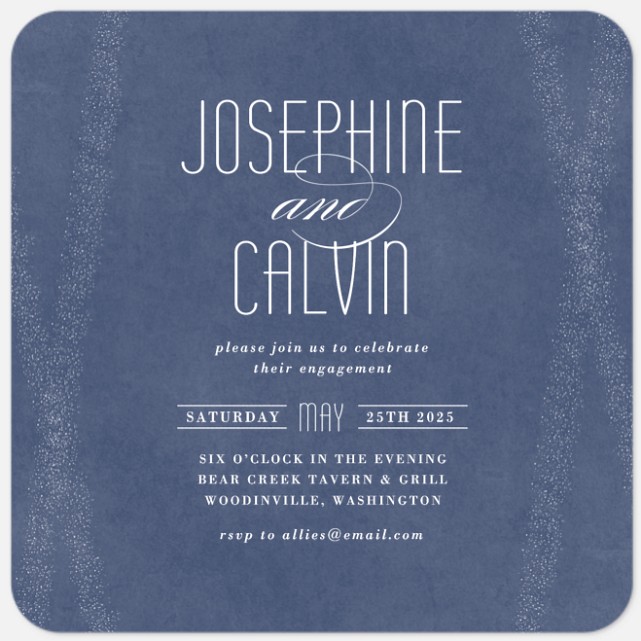 Deco Elegance Anniversary Invitations