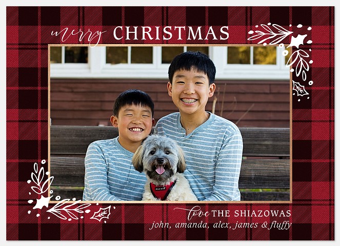 Tartan Tidings Holiday Photo Cards
