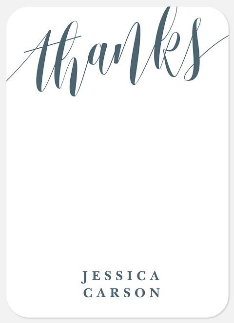 Modern Lettering Wedding Thank You Cards