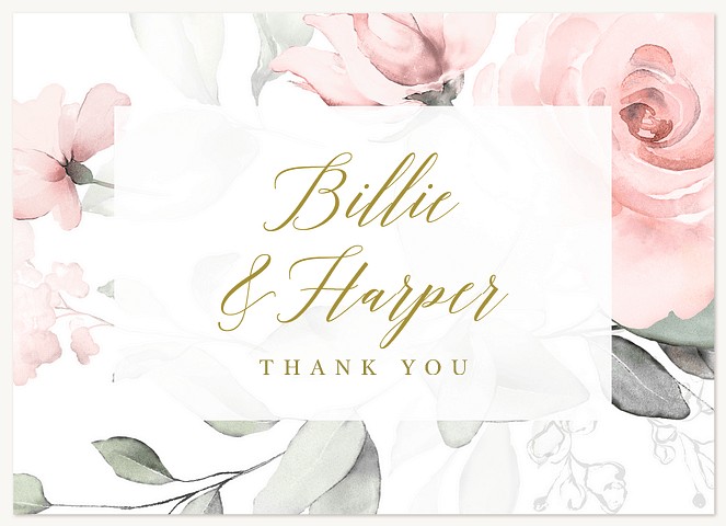 Delicate Blossoms Thank You Cards 