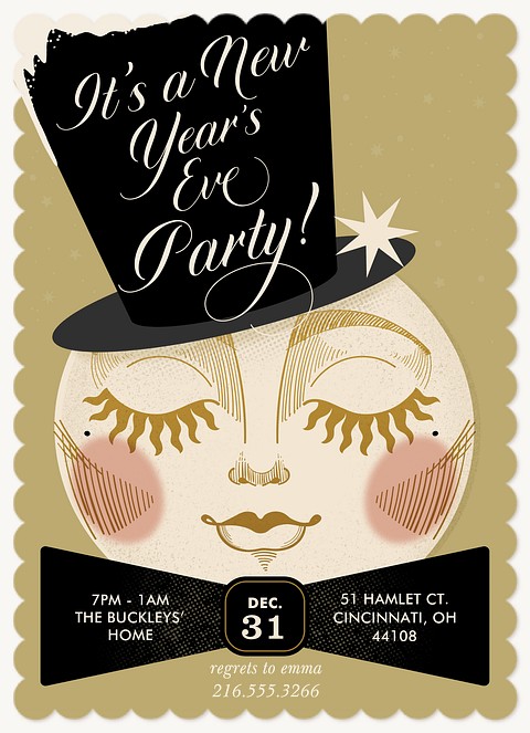 New Moon Holiday Party Invitations