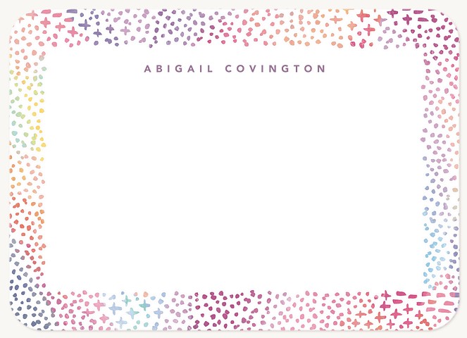 Colorful Border Stationery
