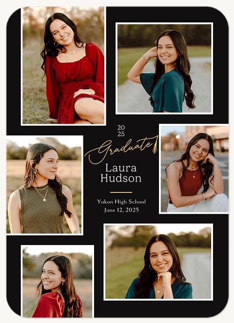 Scripted Tassel Graduation Cards