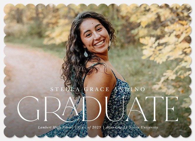 Elegant Type Graduation Announcements