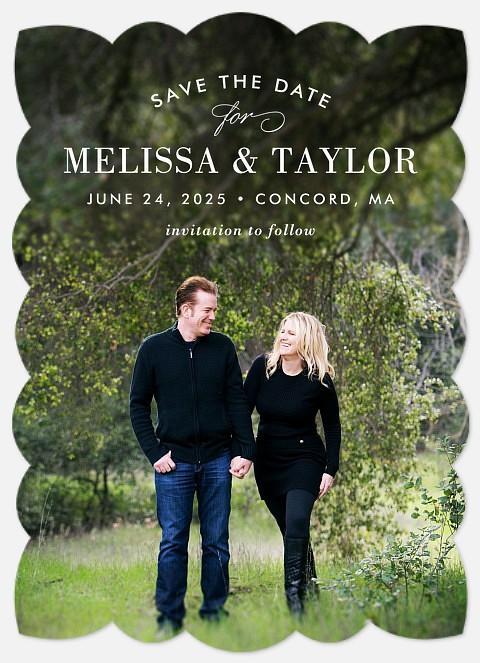 Chic Simplicity Save the Date Photo Cards