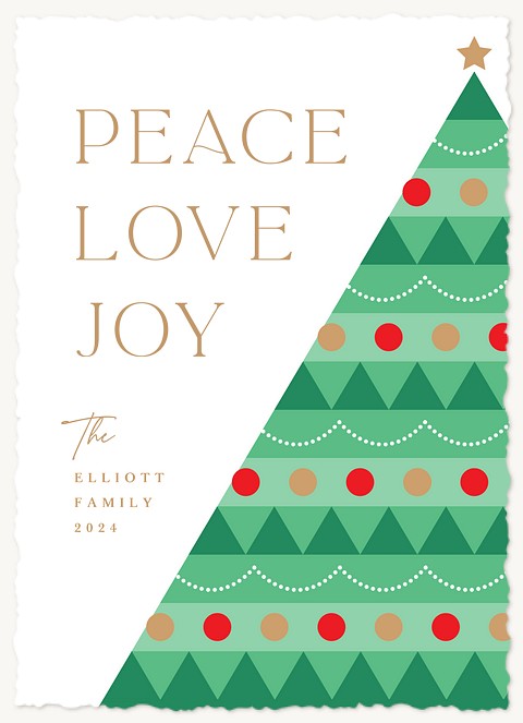 Mid Century Personalized Holiday Cards