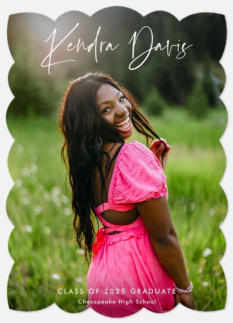Handwriting Signature Graduation Invitations
