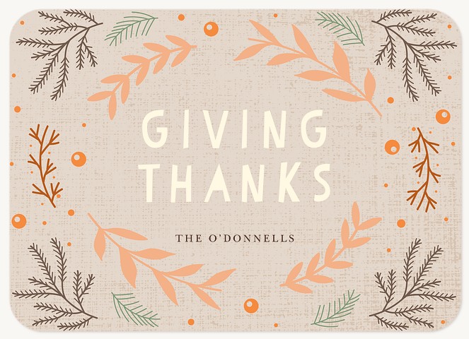 Woodland Grace Thanksgiving Cards